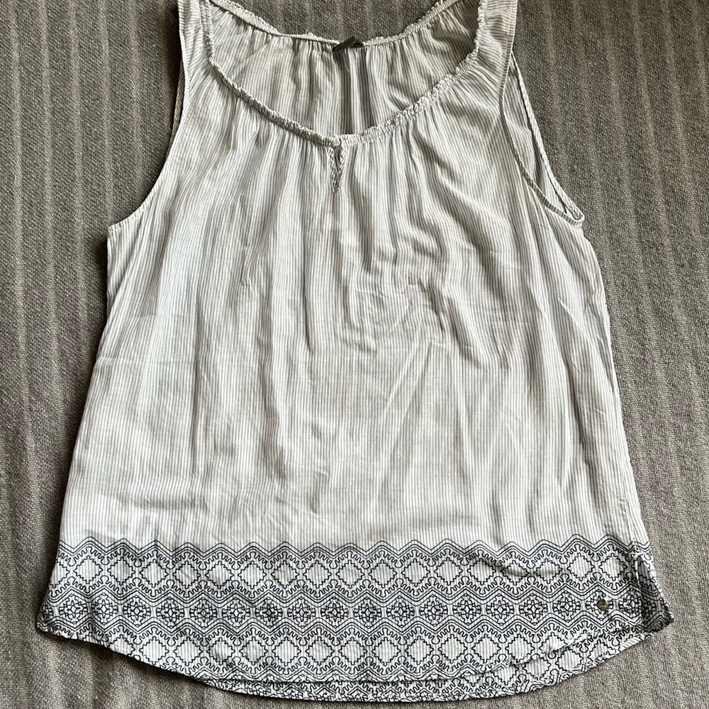 Eddie Bauer cotton  gauze sleeveless top L GUC
